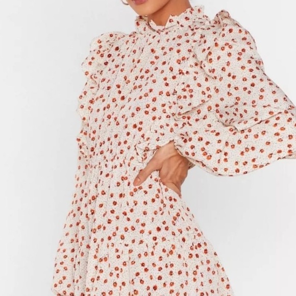Nasty Gal Steal the Grow White Floral Mini Dress - Picture 9 of 10